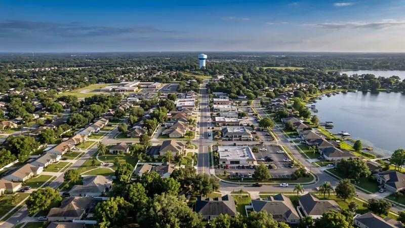 Aerial view of Land O' Lakes, FL